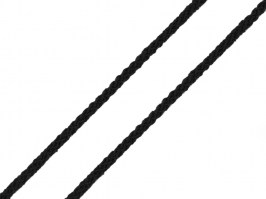 Guľatá guma priemer 2 mm mäkká čierna