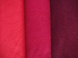 Filc - dekoračná plsť červené odtiene
