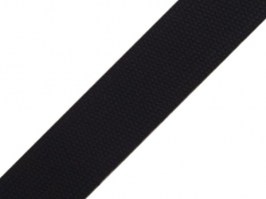 Popruh bavlnený čierny šírka 30mm